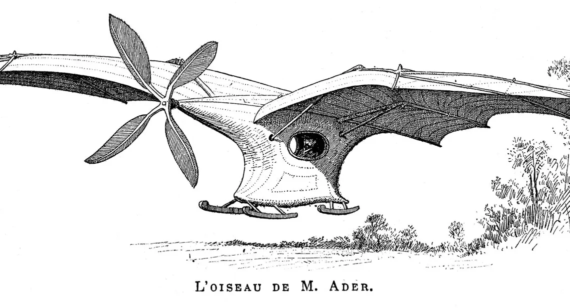 Clément Ader, o inventor de “avião”